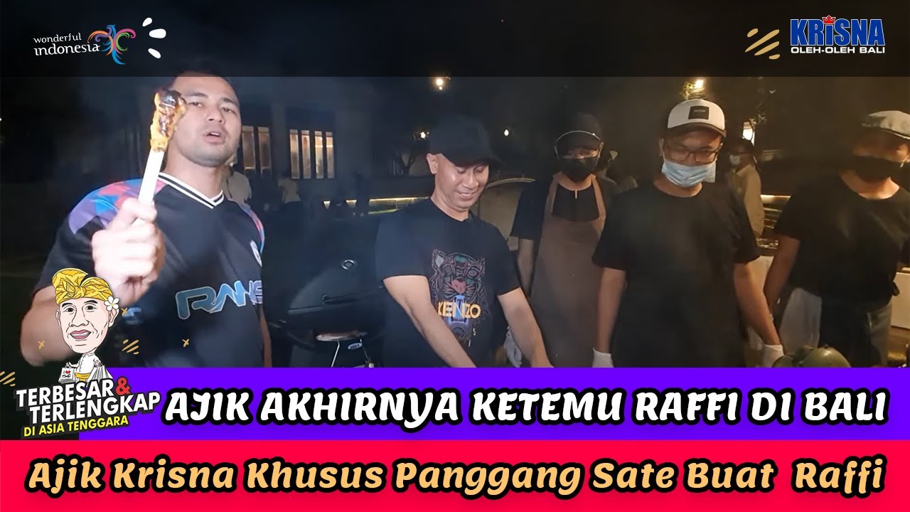 DIPANGGANING SATE?! AJIK KRISNA AKHIRNYA KETEMUAN SAMA RAFFI AHMAD DI BALI