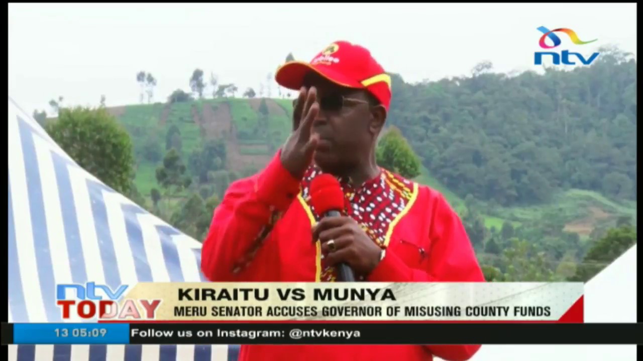 Meru senator accuses governor Peter Munya of misusing county funds