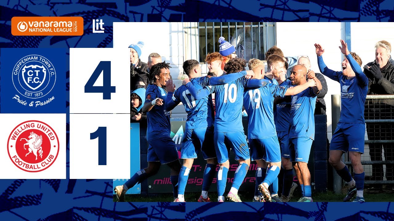 𝗠𝗮𝘁𝗰𝗵 𝗛𝗶𝗴𝗵𝗹𝗶𝗴𝗵𝘁𝘀 | Chippenham Town vs Welling United | National League South, Sat 23rd Mar 2024