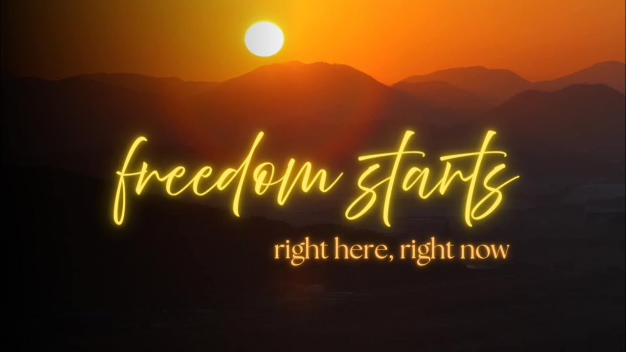 freedom starts right here, right now | Nicolae Guanlao