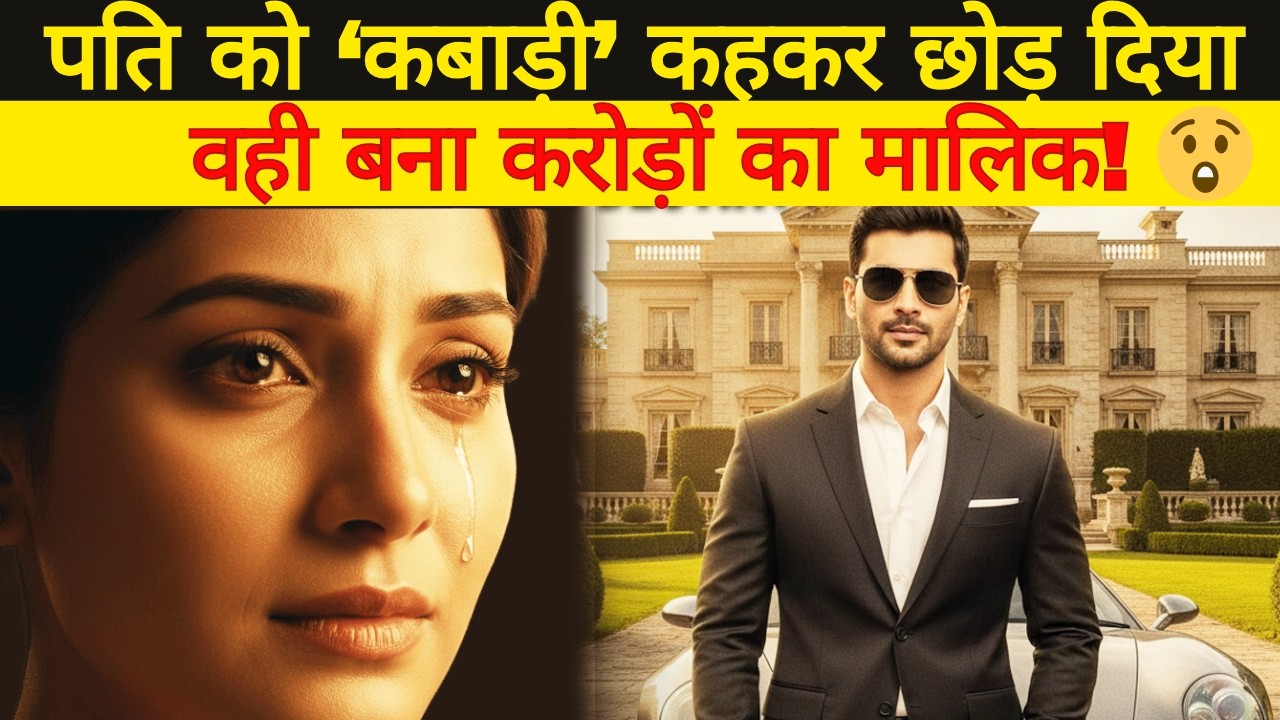 पति को ‘कबाड़ी’ कहकर छोड़ दिया… वही विदेश में बना करोड़ों का मालिक! 😲