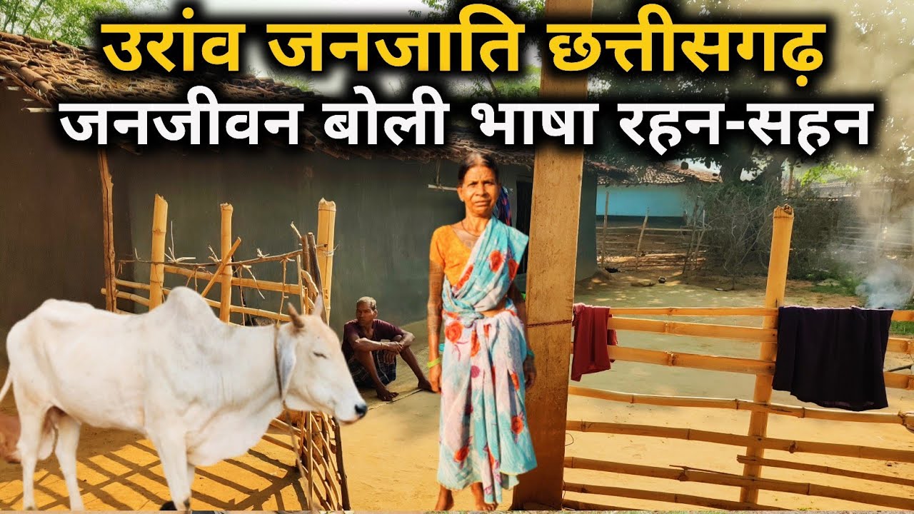 Traditional Oraon Tribal Lifestyle, Kudukh Boli, Village Home Jashpur Chhattisgarh