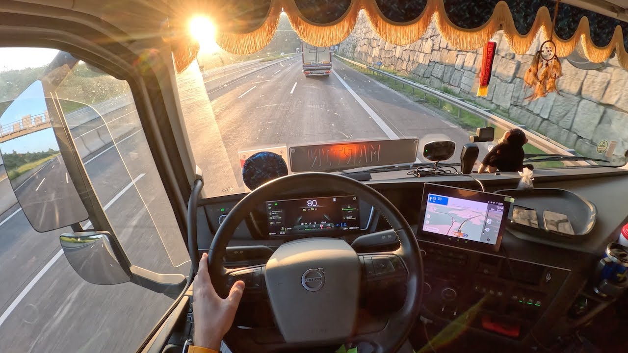 POV Truck Driving - Моя утренняя рутина и вождение по автостраде A4 🇩🇪
