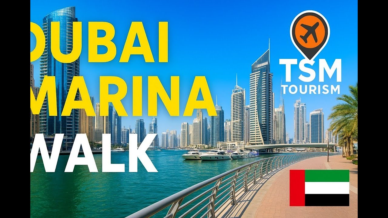 Dubai Marina Walk Tour 🇦🇪 | JBR Beach, Skyline & Nightlife | TSM TOURISM| TSM786|