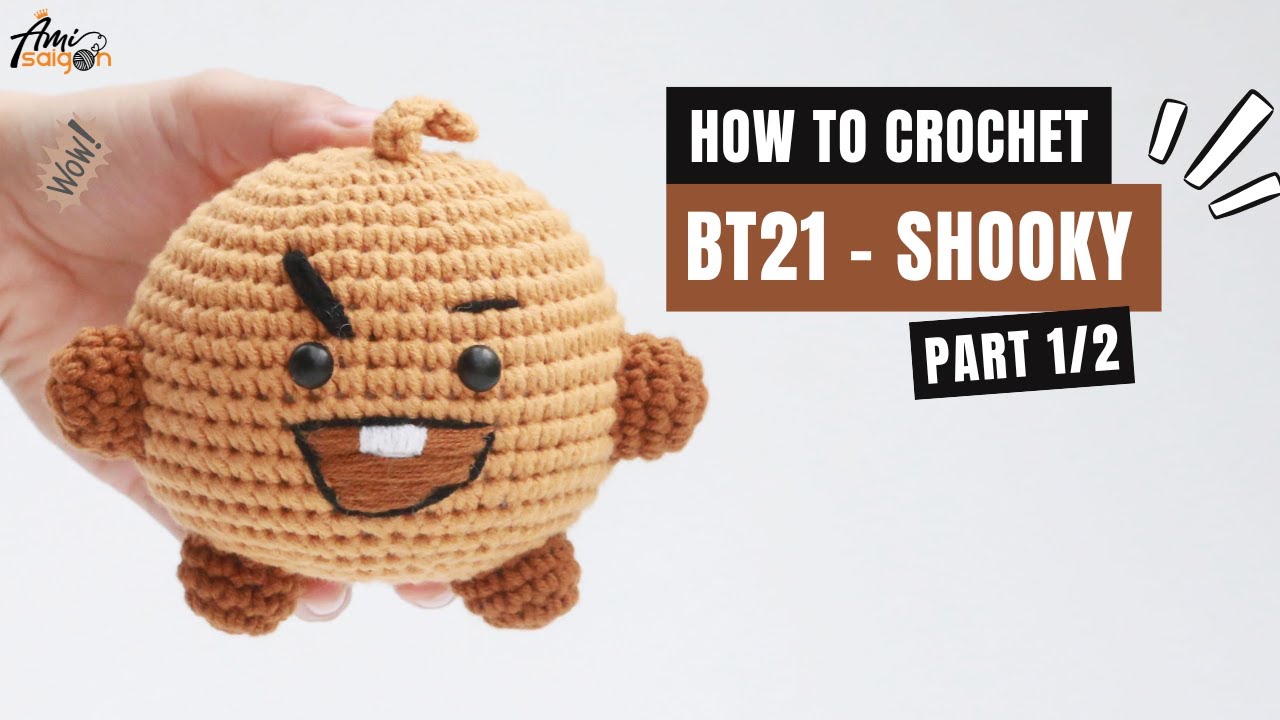 #349 | BT21 - Shooky Amigurumi Pattern (1/2) | Amigurumi Beginners | Easy Tutorial | @AmiSaigon