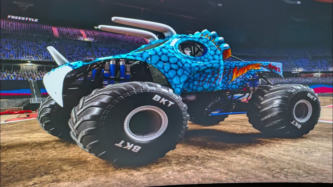 Monster Jam showdown freestyle Jurassic attack gameplay 