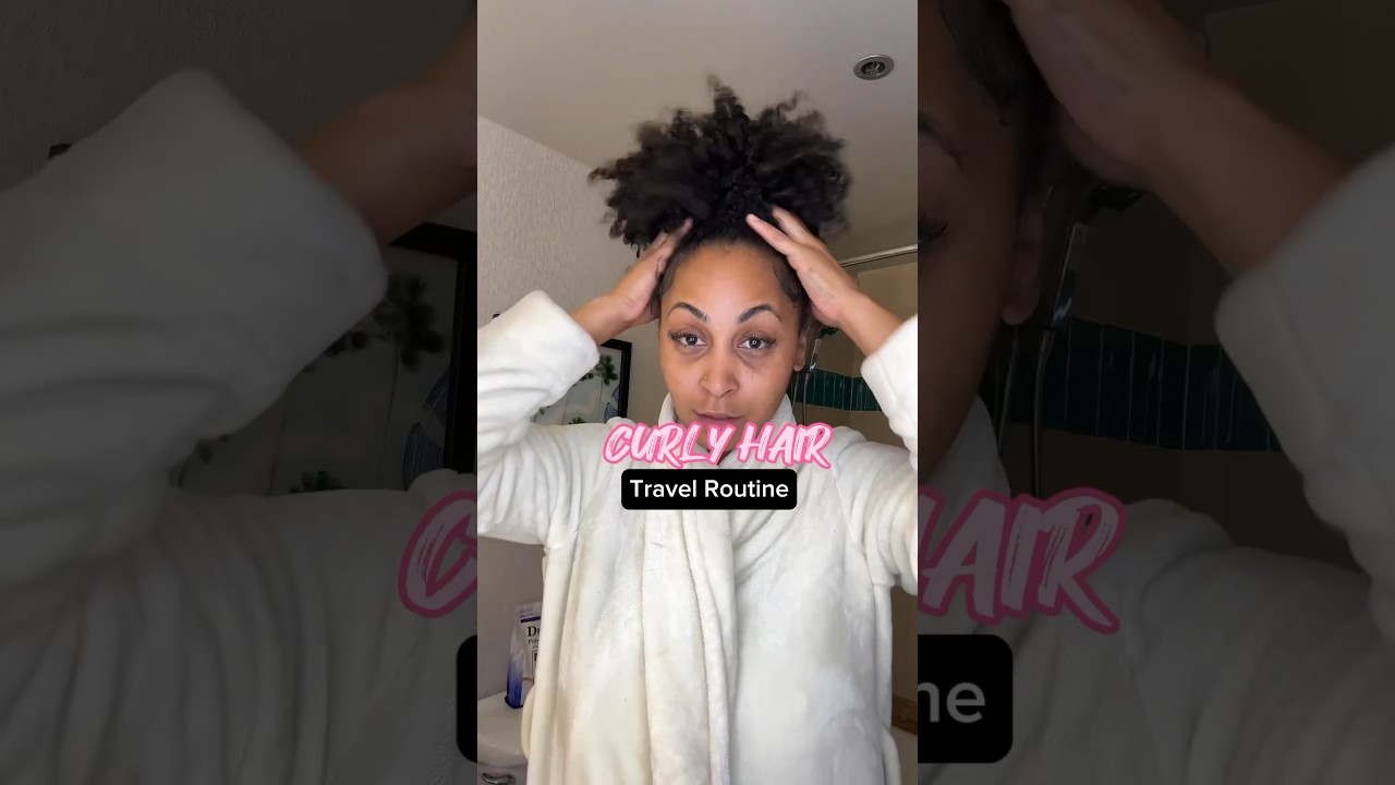 Curly Hair Routine | Traveling 