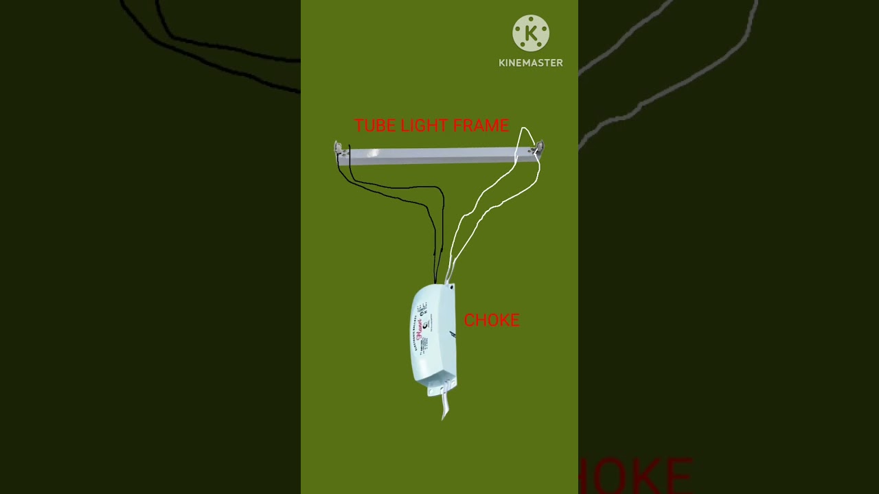 Tubelight choke connection/how to connect choke