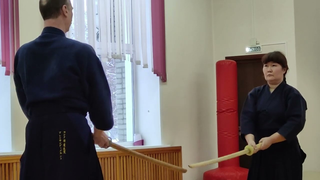 Bokuto ni yoru kendo kihon. Демонстрация и ошибки