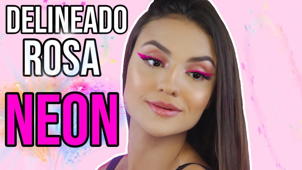 DELINEADO ROSA NEON + P&Aacute;LPEBRA LUZ | por Lais Meneses