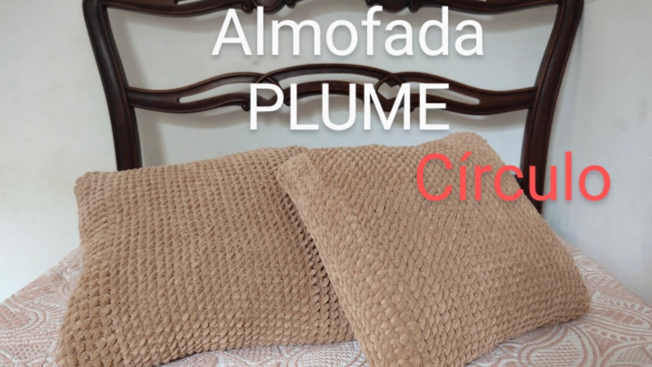 Almofada PLUME (Círculo)#almofadas #Plume#croche