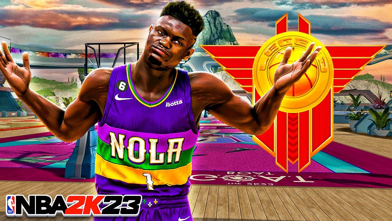 LEGEND ZION WILLIAMSON BUILD + 100 DRIVING DUNK and HOF POSTERIZER BADGE (NBA 2K23)