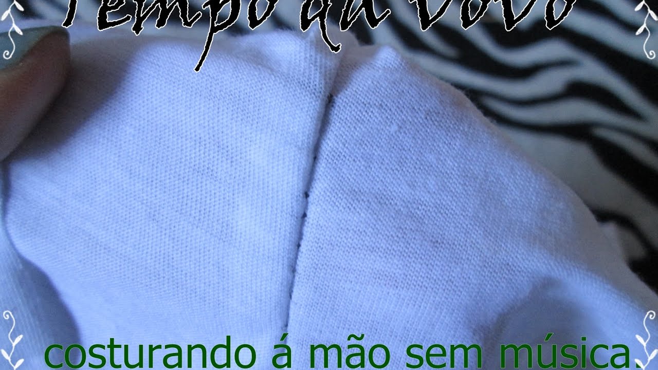 Como fazer costura de maquina a mão, sem mistérios. Sem música.