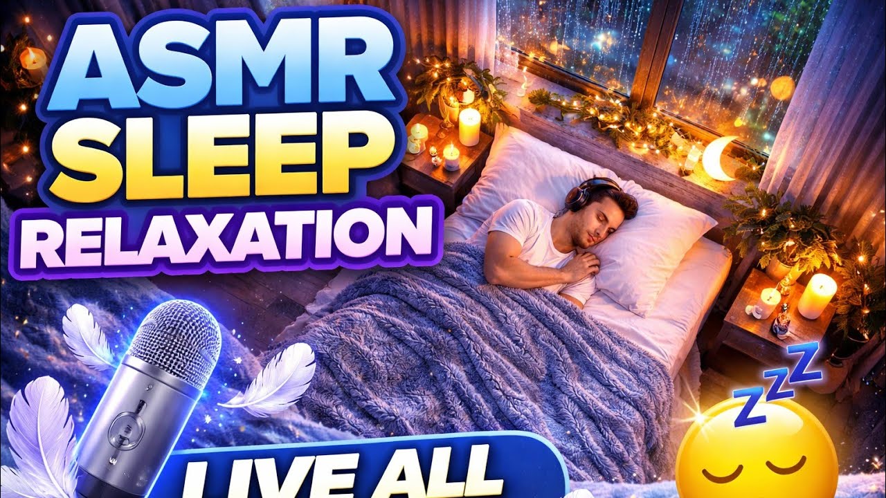 LIVE | Cozy Night Ambience 💤 Rain on Window & Gentle Thunder | Sleep Stream 8 Hours