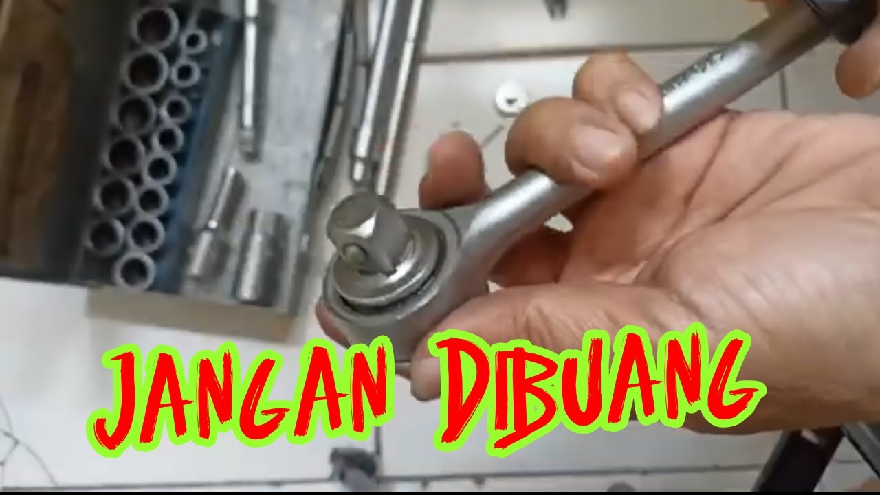 Cara Memperbaiki Gagang Rachet Kunci Shock Yang Rusak #kuncishock #diy #rachet