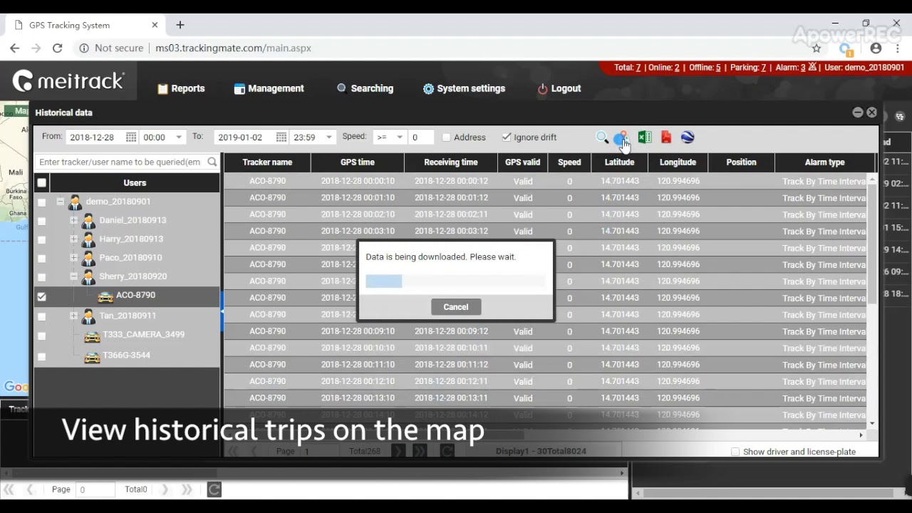 How to View Historical Report | Meitrack GPS Tracking Software MS03