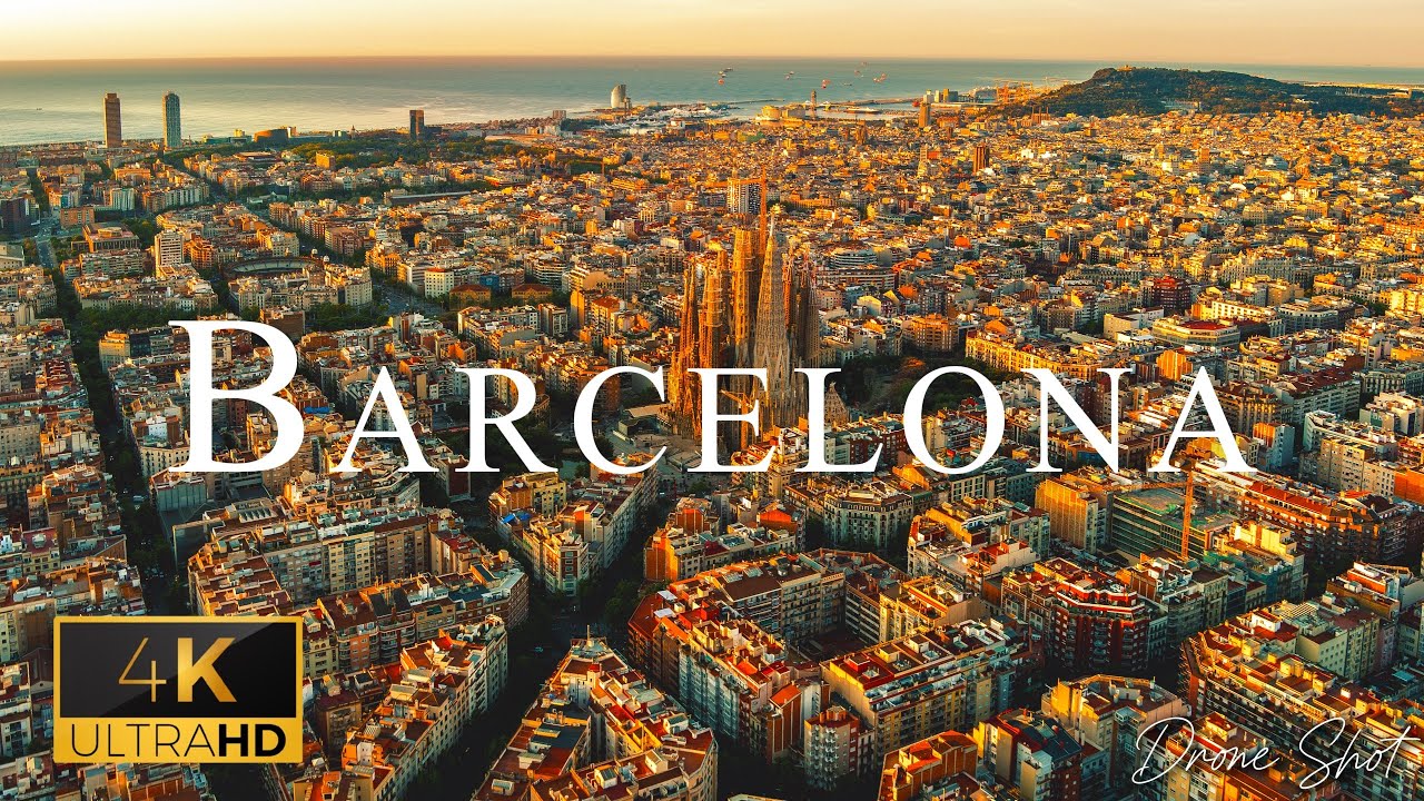 Barcelona 4K 🇪🇸 | Stunning Aerial Drone Footage