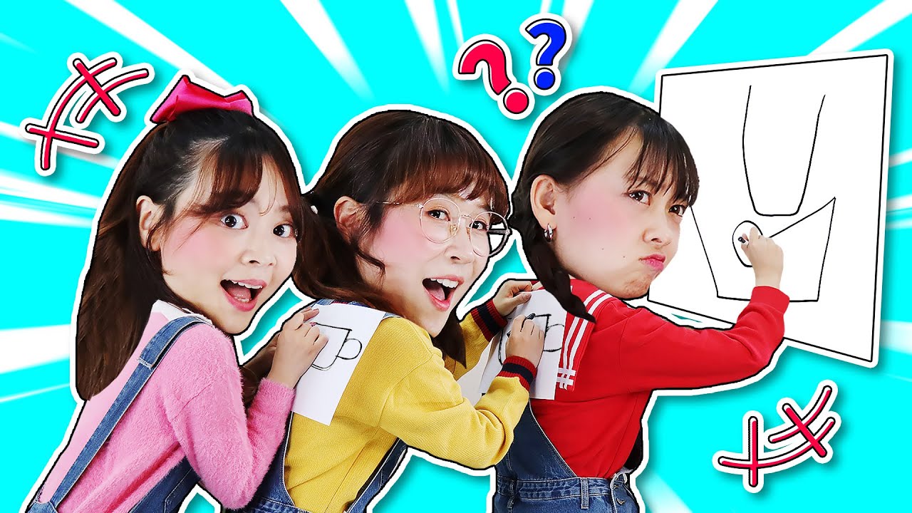 「思維訓練」爆笑多人遊戲之你畫我猜之後背版！小伶夏天能猜對嗎？Guess What I'm Drawing 小伶玩具 | Xiaoling toy