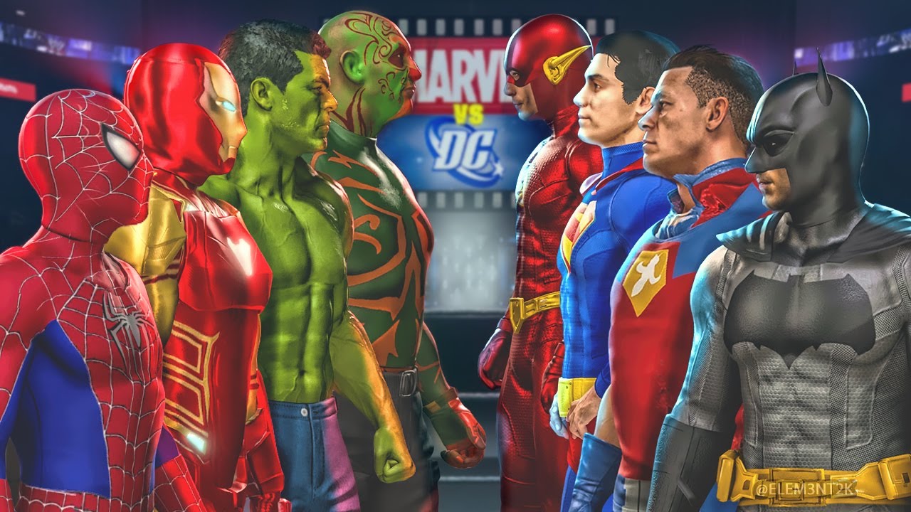MARVEL против DC! - Матч команды Marvel против команды DC! (WWE 2K25 PS5)