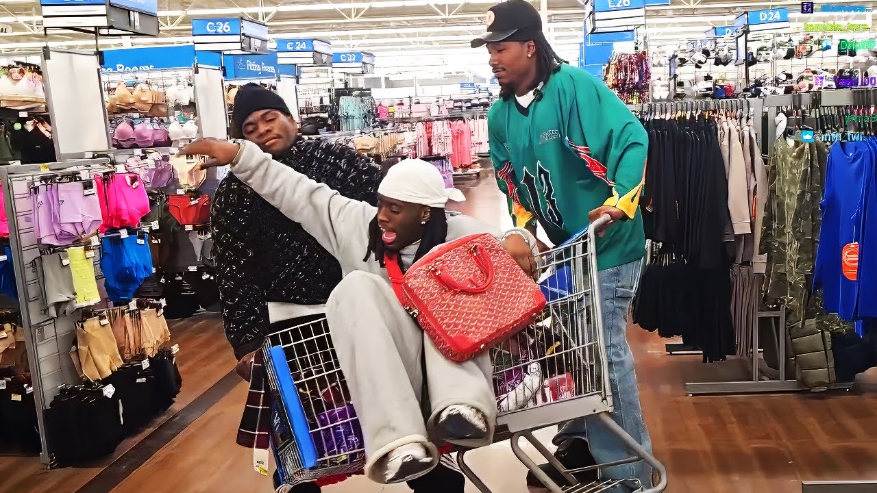 Duke Dennis & AMP going shopping at Walmart for their sleepover!