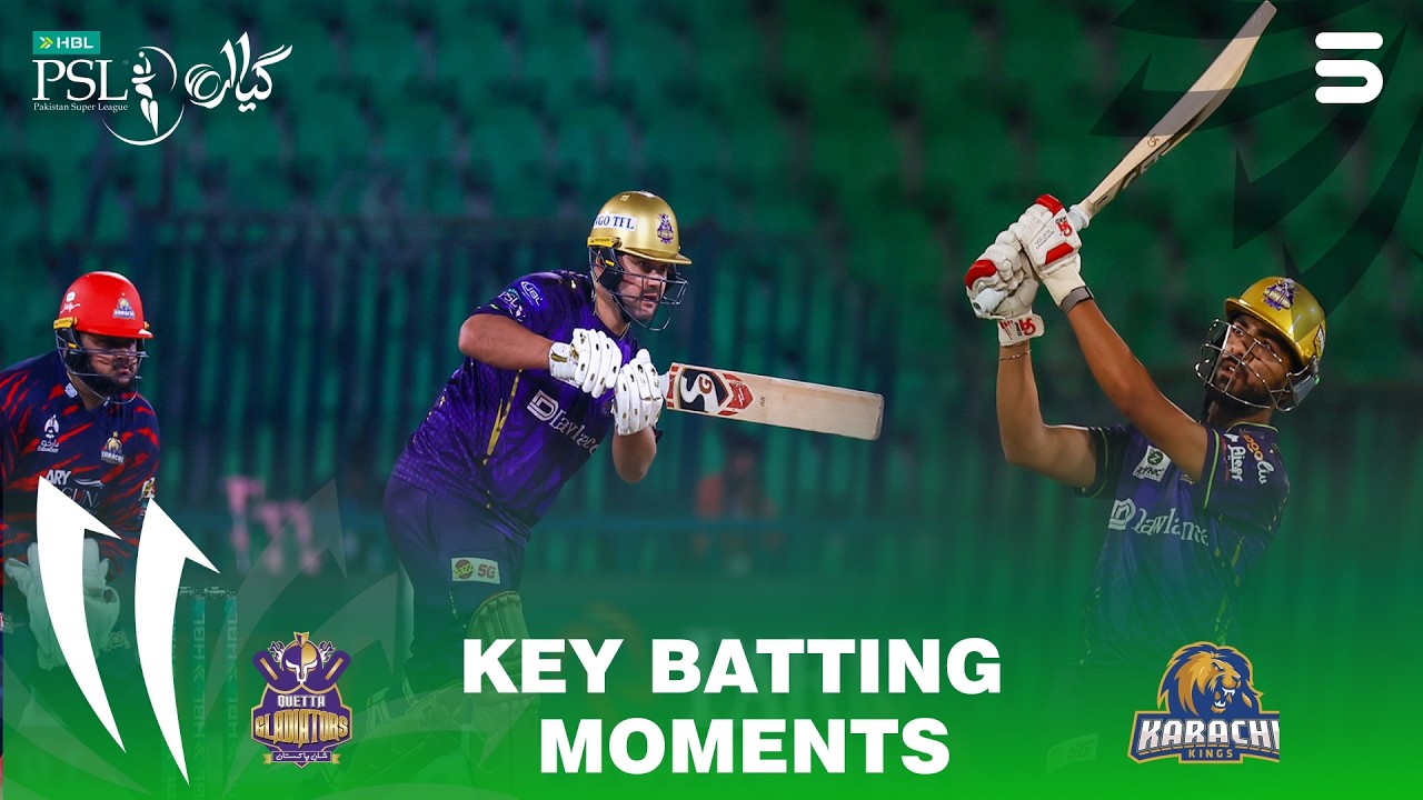 Quetta Gladiators Batting Highlights | Quetta Gladiators Vs Karachi Kings | M2 | HBL PSL 11 | MZB1T