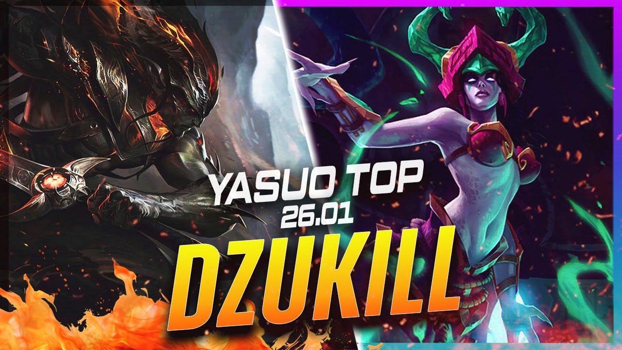 Dzukill - Ясуо против Кассиопеи на верхней линии, патч 26.1 - Геймплей за Ясуо