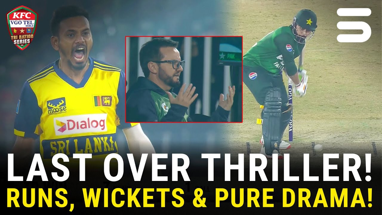 LAST OVER THRILLER! | Pakistan vs Sri Lanka | Match 06 | Tri Nation Series | PCB | M3W1U