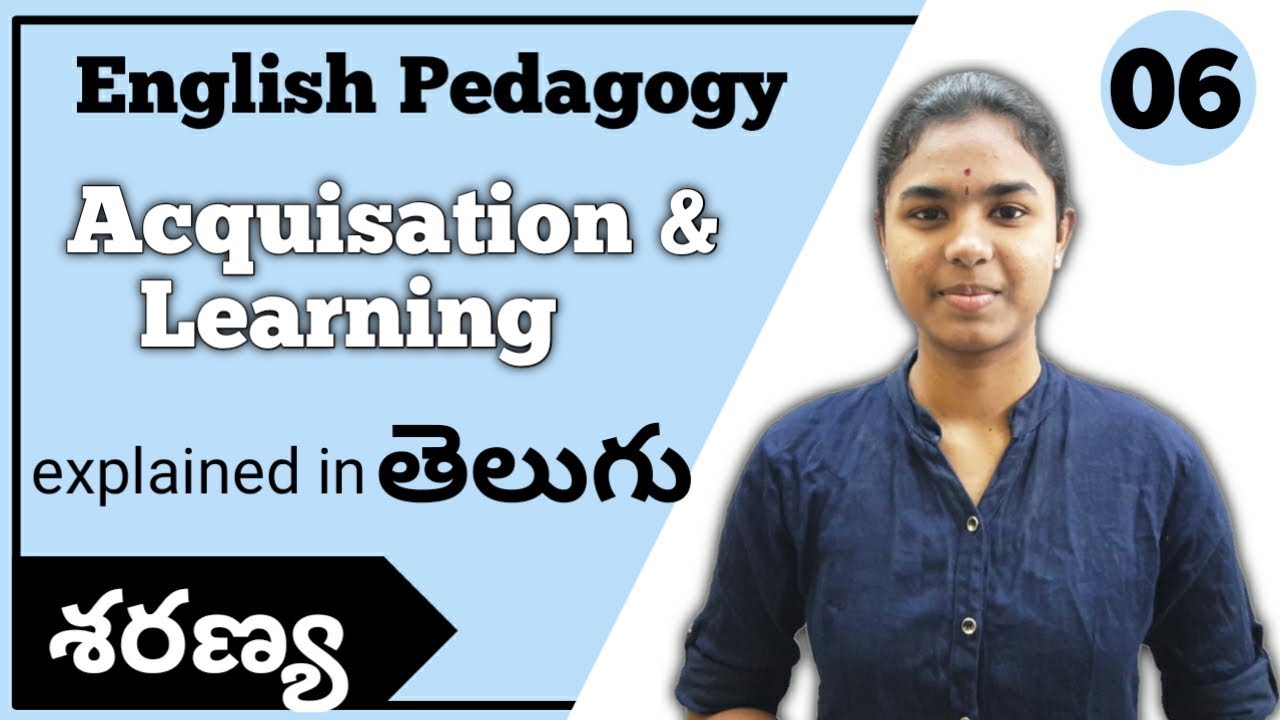 Language Development Acquisation & Learning explained in telugu | English Pedagogy | Ctet Telugu