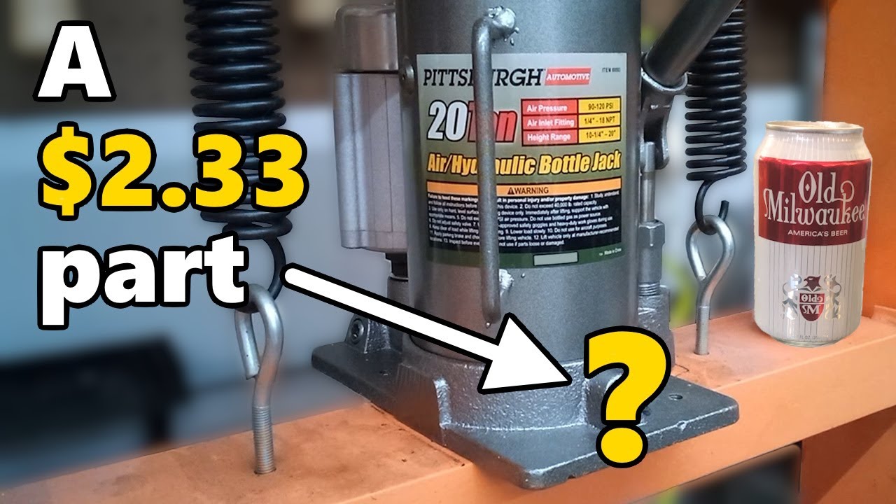 Harbor Freight 20 Ton Press Relief Valve Knob Mod - NO Fabrication required