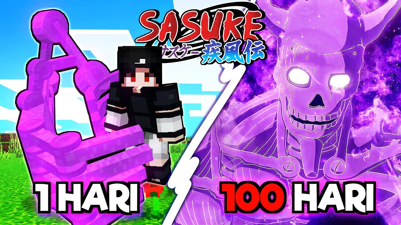 100 Hari di Minecraft Sebagai Sasuke🔥😱 Naruto Storm Series 𝐏𝐚𝐫𝐭 𝟏