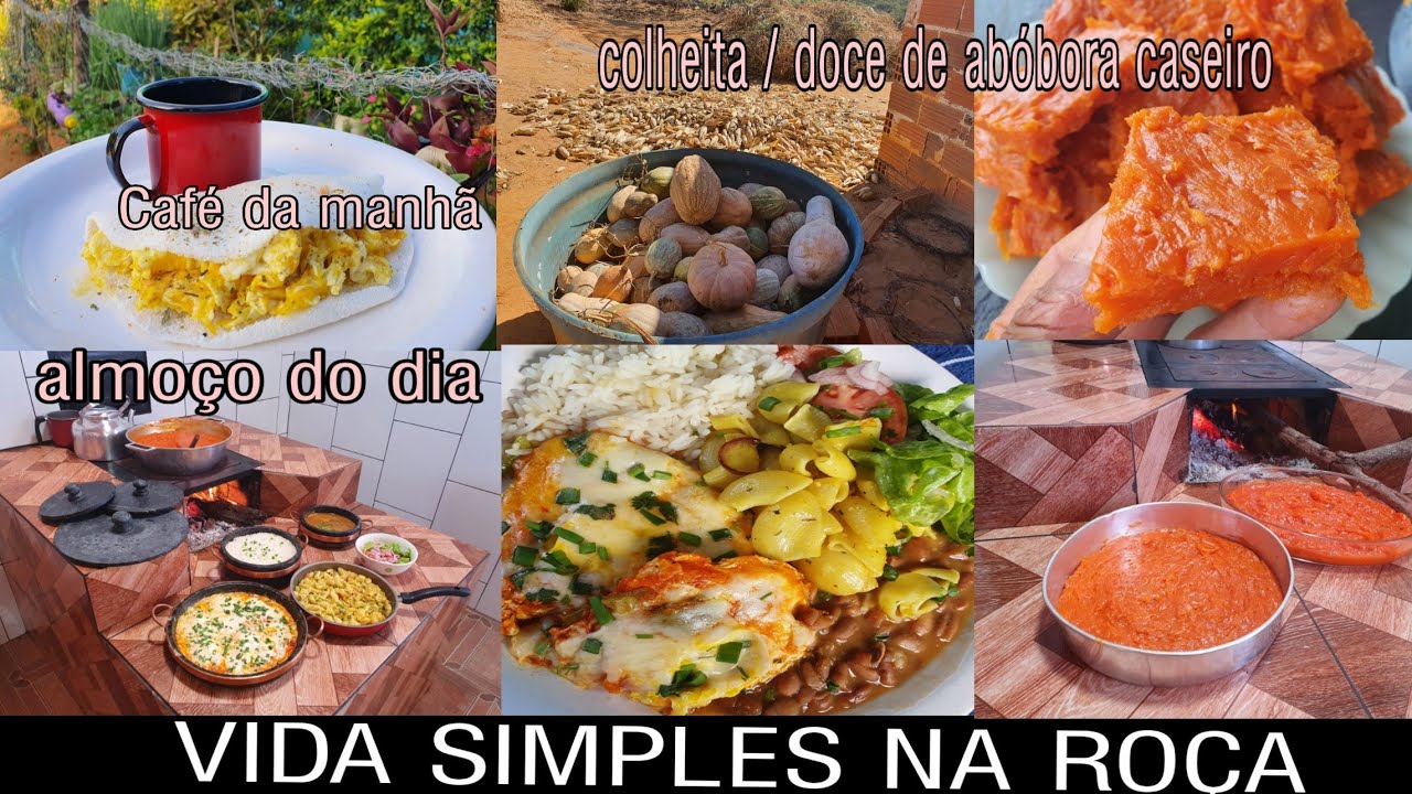 ROTINA E ORGANIZAÇÃO/CAFÉ DA MANHÃ/DOCE DE ABÓBORA/ALMOÇO DO DIA/COLHEITA E MAIS/#COISASDAROÇA