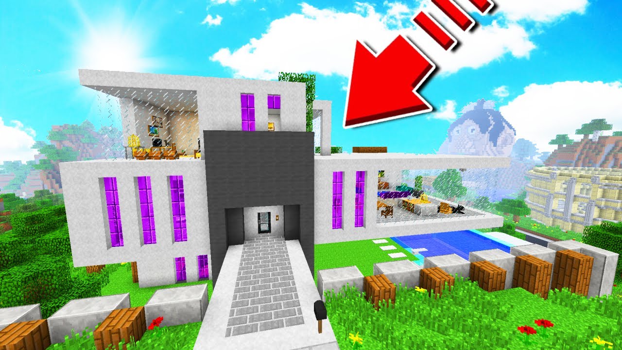 WHITEZUNDER VIAJA a su PRIMERA CASA de MINECRAFT