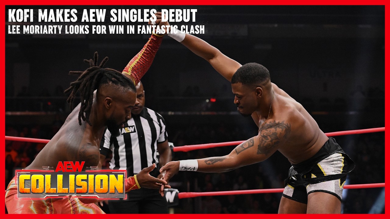 Kofi Makes Singles Debut Against A Game Lee Moriarty | AEW Collision