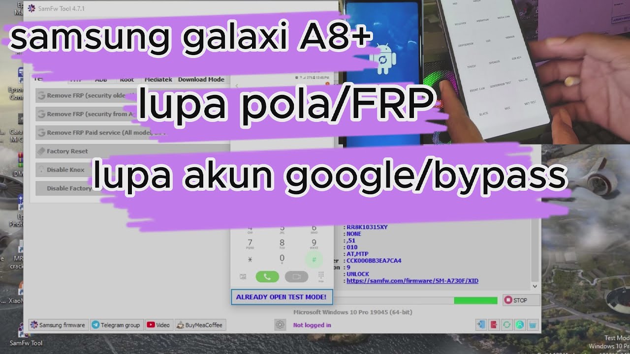 SAMSUNG A8+ LUPA POLA/BYPASS AKUN GOOGLE