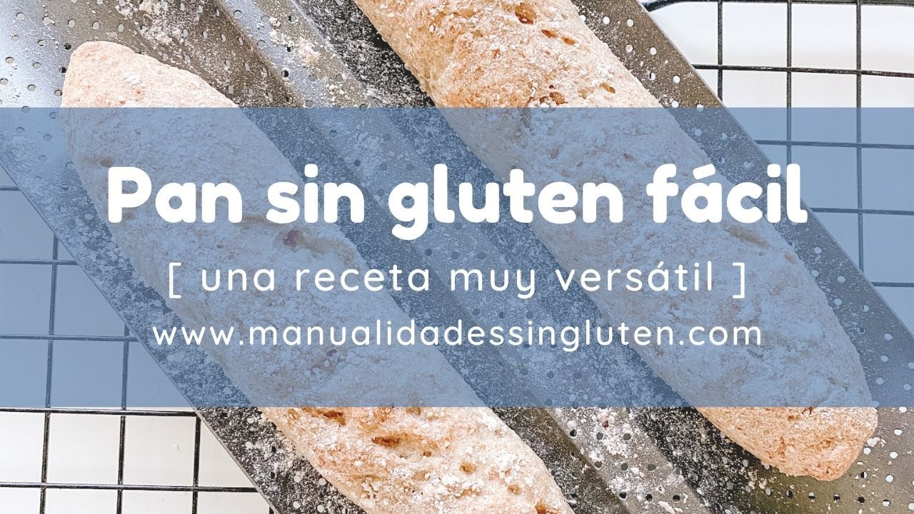 MASA DE PAN  🍞 SIN GLUTEN FÁCIL | Para baguettes, hogaza, panecillo o base de pizza sin gluten