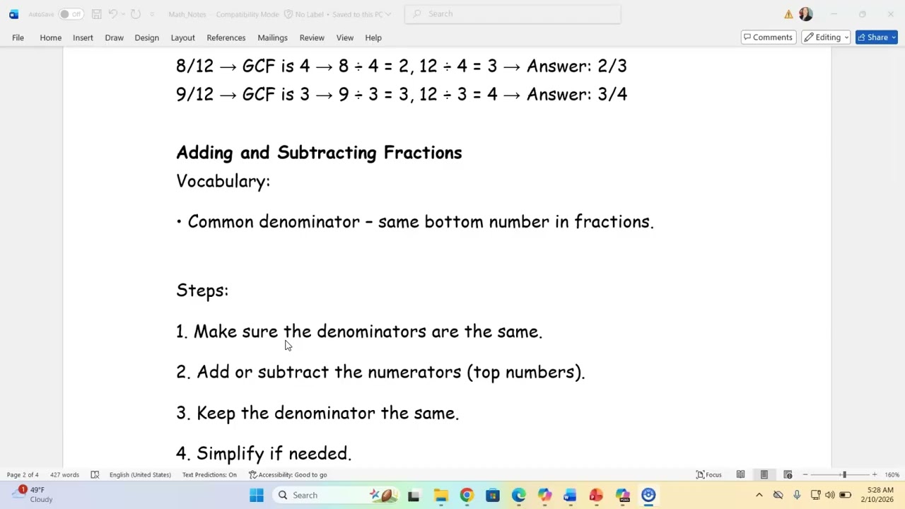 Basic Math Notes