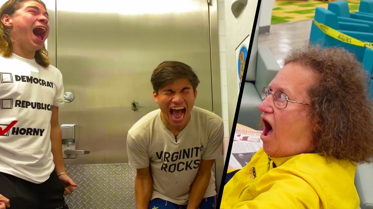 Viscously Screaming In Restrooms! Ft Chairblind