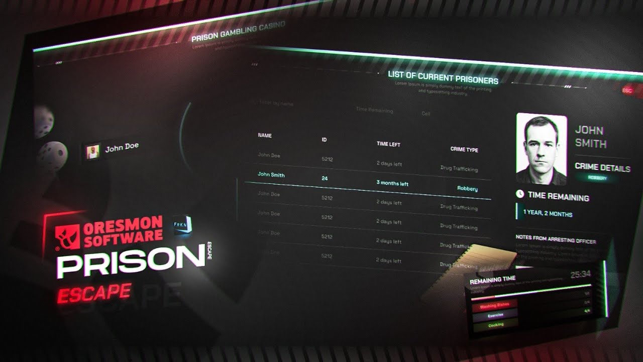 Fivem Prison Script | Escape Missions, In-Prison Jobs & Mini-Games ESX-QB-QBOX
