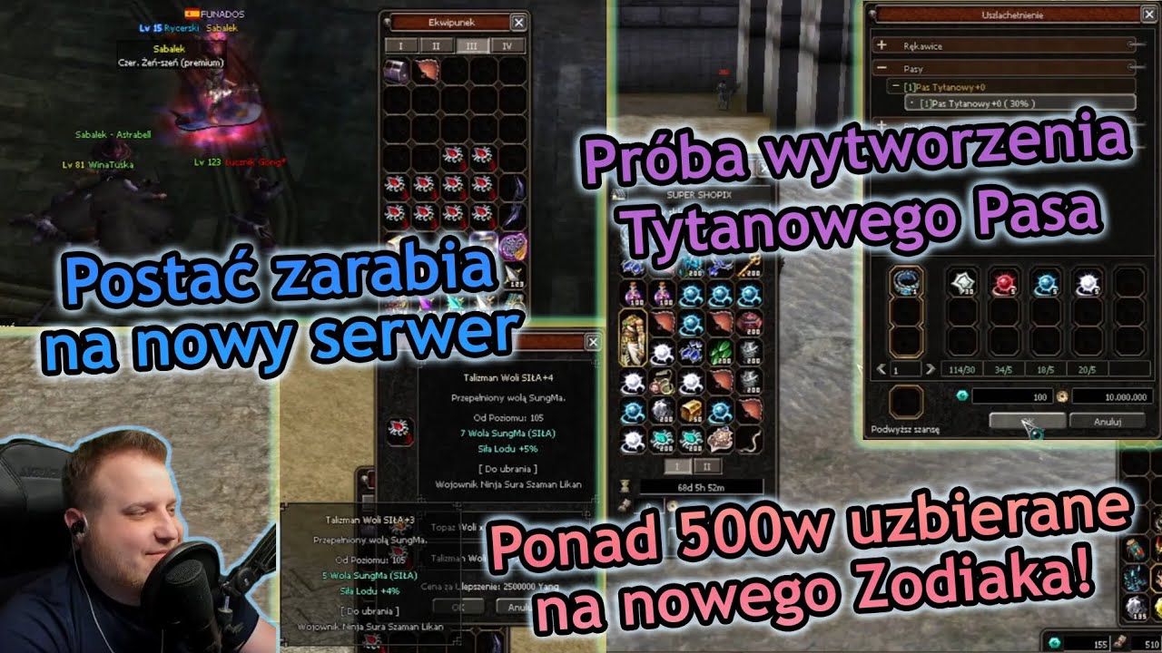 Sabal - Onyx Bazalt - Wytwarzanie Tytanowego Pasa, 500W uzbierane oraz nowe przecieki - Metin2