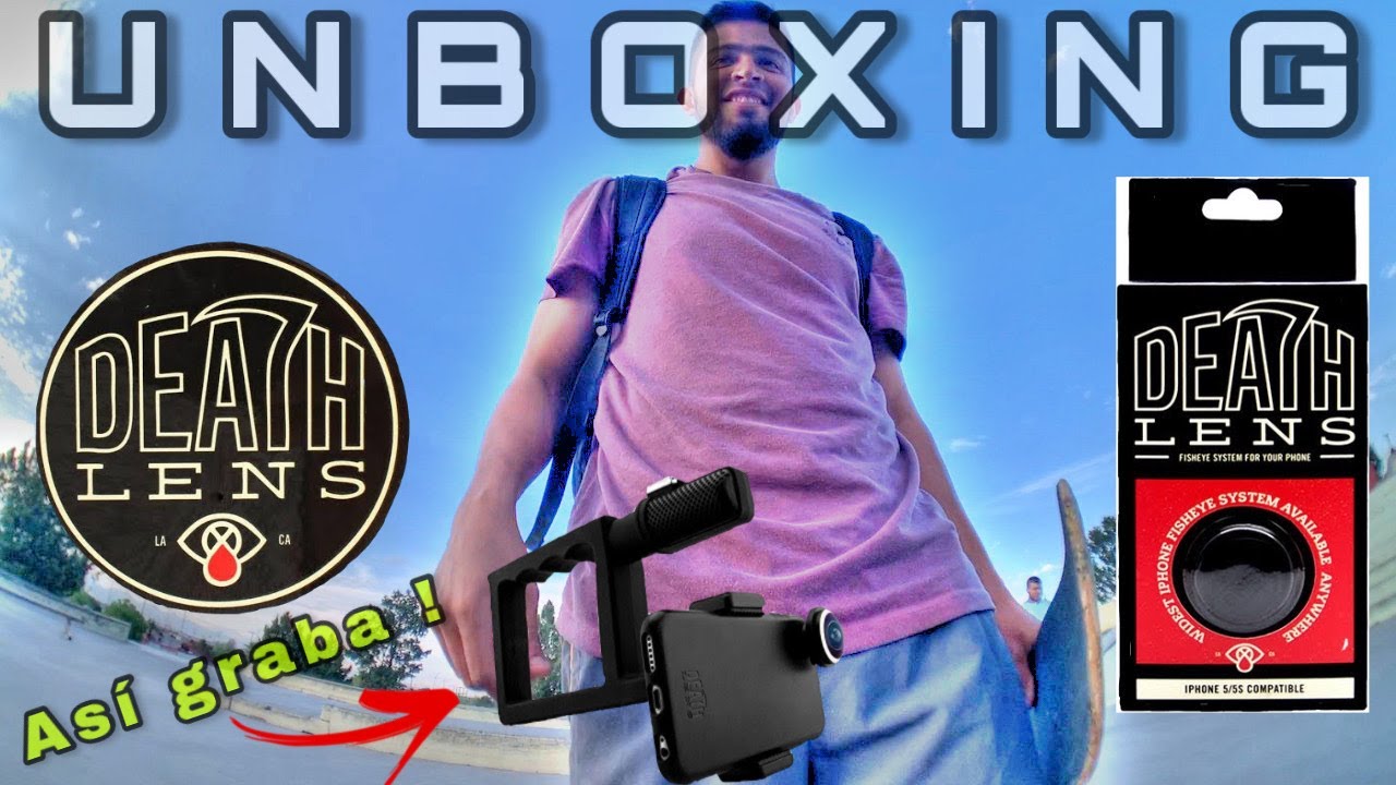 Unboxing DEATH LENS Skateboarding. Así grabo ahora!!! - Laleche