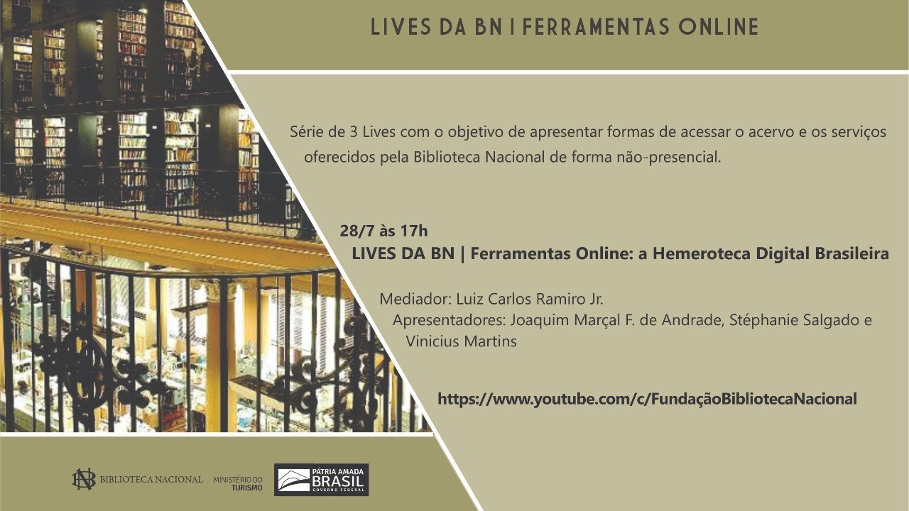 LIVES DA BN | Ferramentas online: a Hemeroteca Digital Brasileira