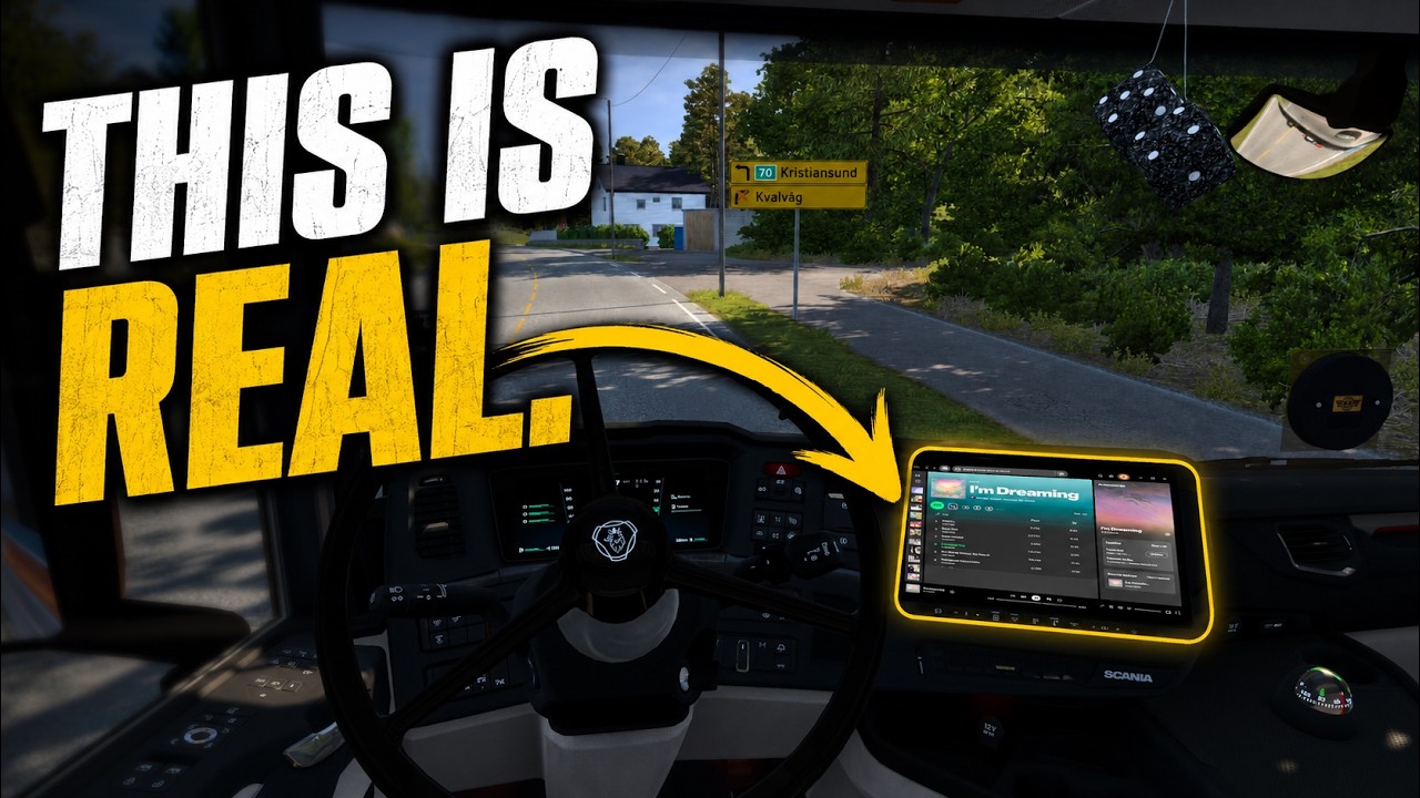 ETS2 и ATS стали еще реалистичнее с новой мультимедийной системой &mdash; показываю, как пользоваться