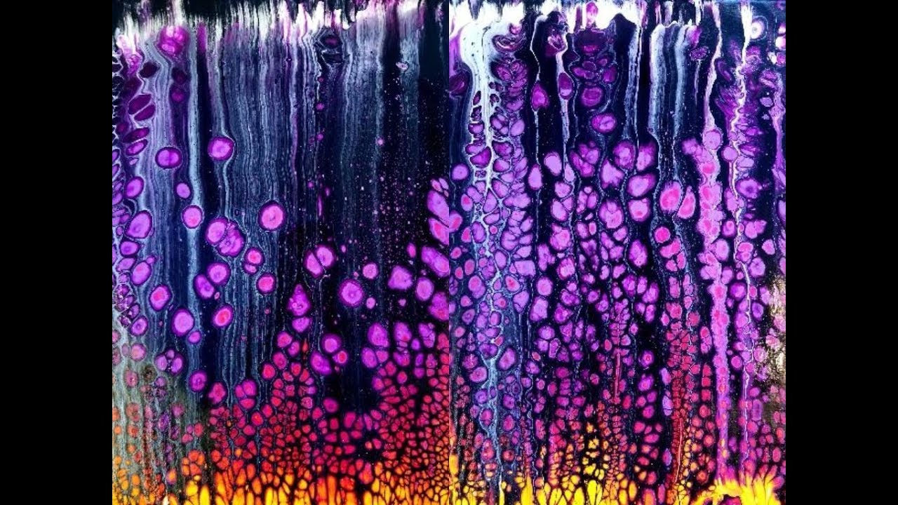 (62) Acrylic Pour Swipe Mixed Brands in Rainbow Colors Paper Towel Method with Sandra Lett 030718