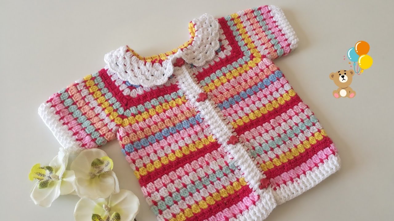 Kalan İplerden Yelek Örelim/Kolay Kız ve Erkek Bebek Yeleği Yapımı/easy baby cardigan