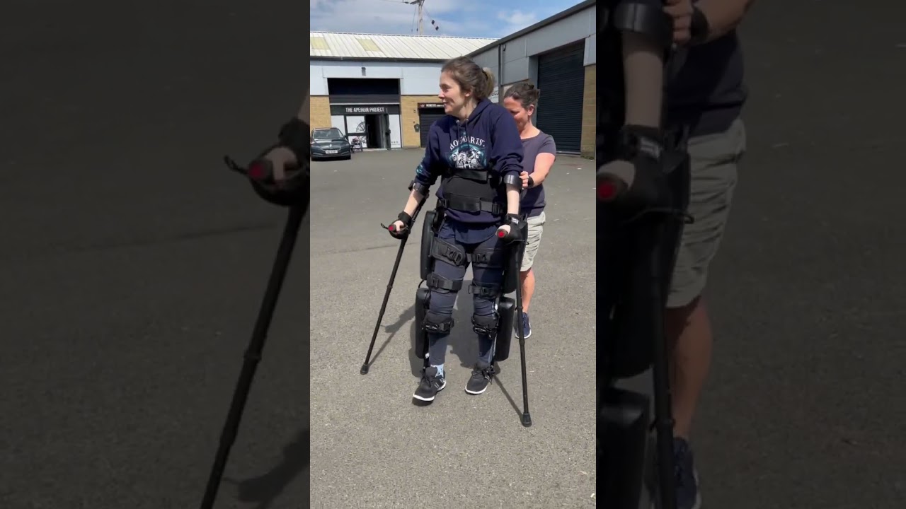 Another Friday walking outside in my ReWalk exoskeleton