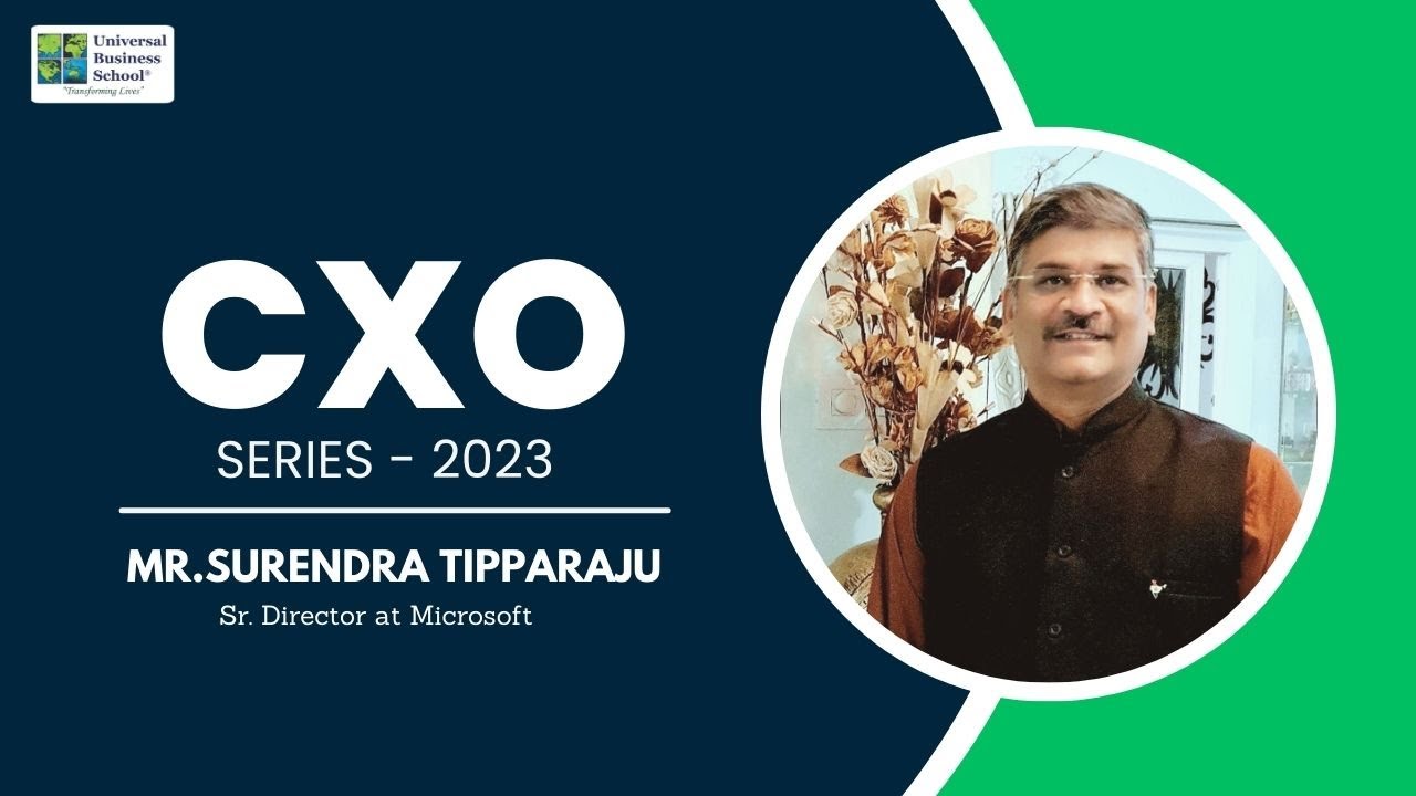 Microsoft Sr. Director Mr. Surendra Tipparaju Says Need Farmer with Technologies at CXO Series 2023