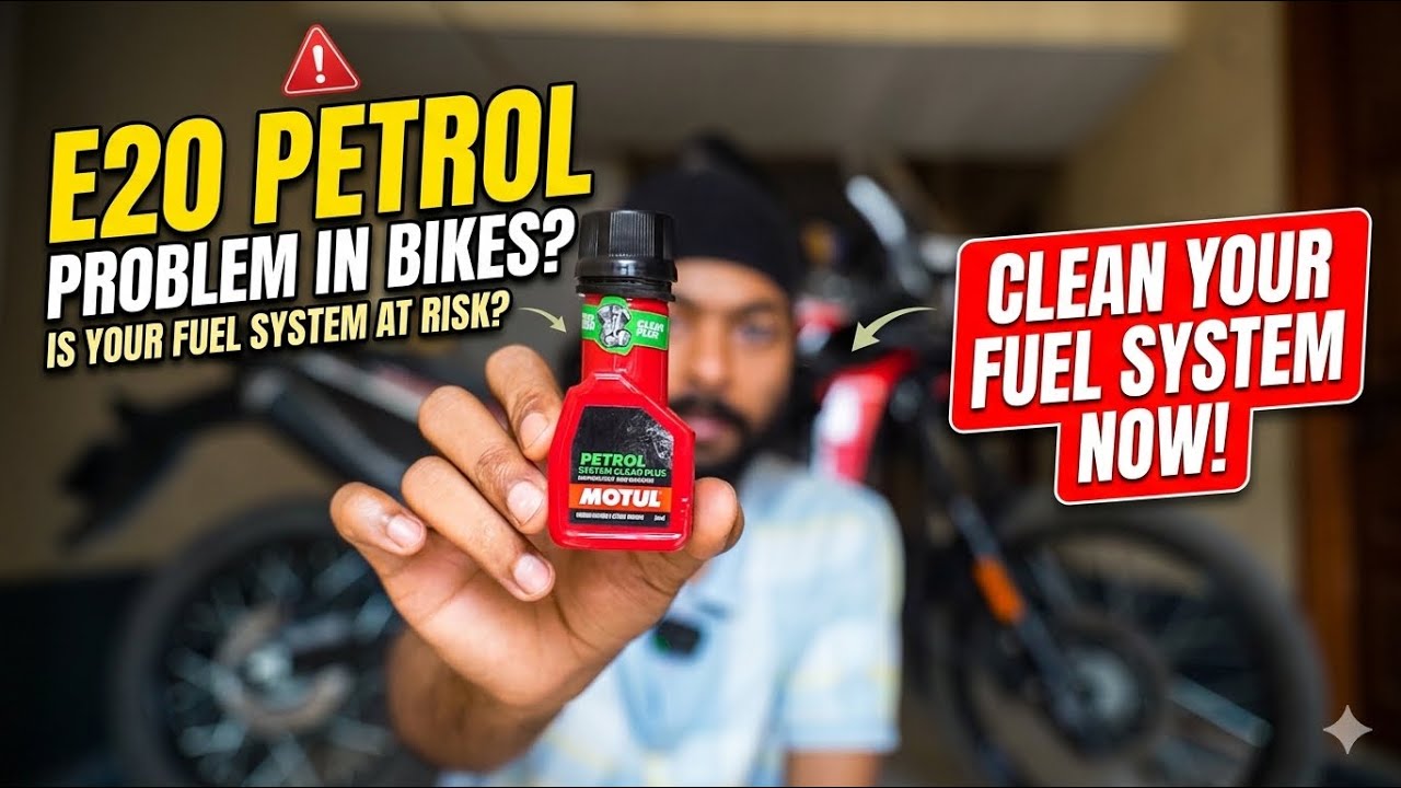Running on E20❓Must use this product⛽️ | MOTUL Petrol system cleaner - Octane booster | Cosmic Patel