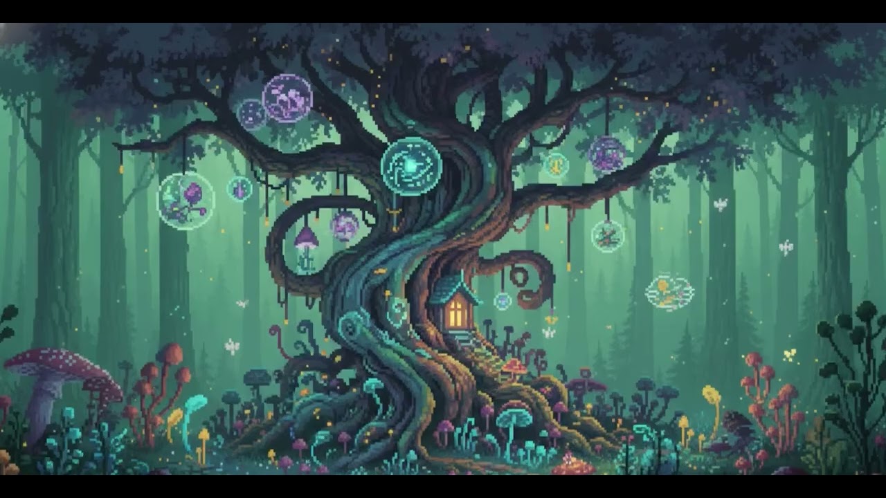 Magical Forest Ambience ✨🌲 | Healing BGM for Relaxation & Peaceful Moments
