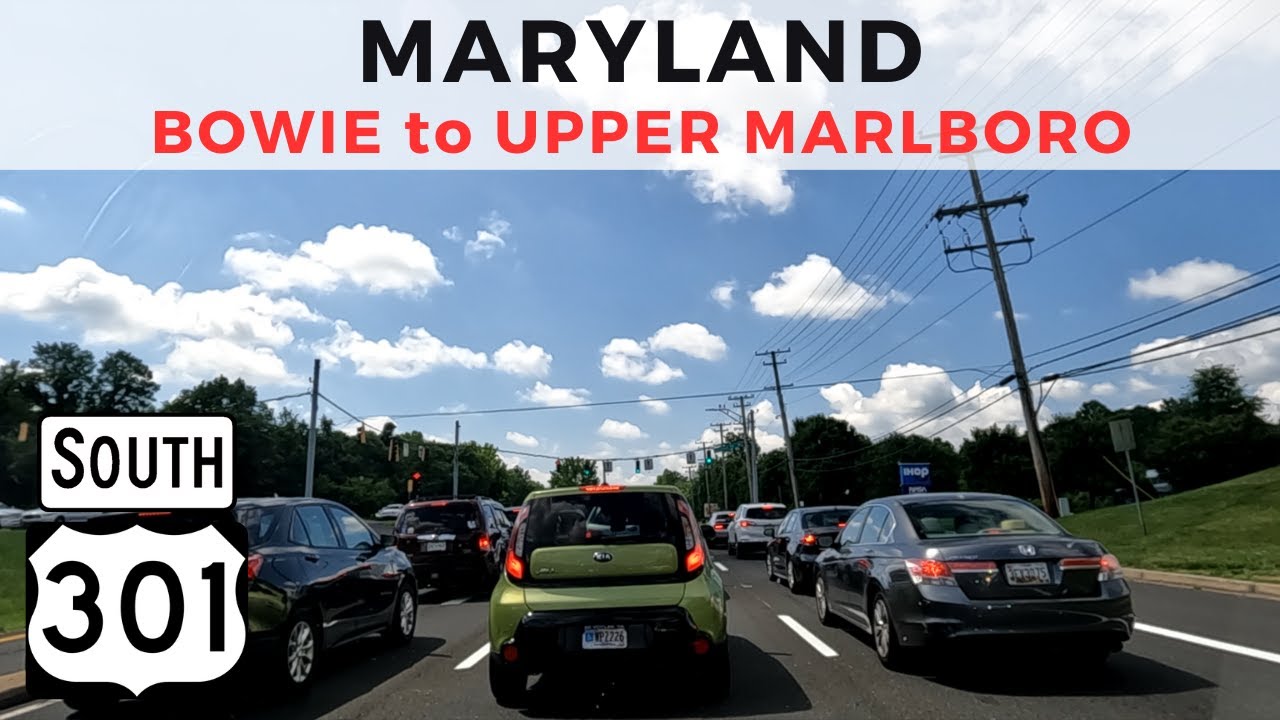 Driving Maryland - Bowie to Upper Marlboro via US Route 301 South