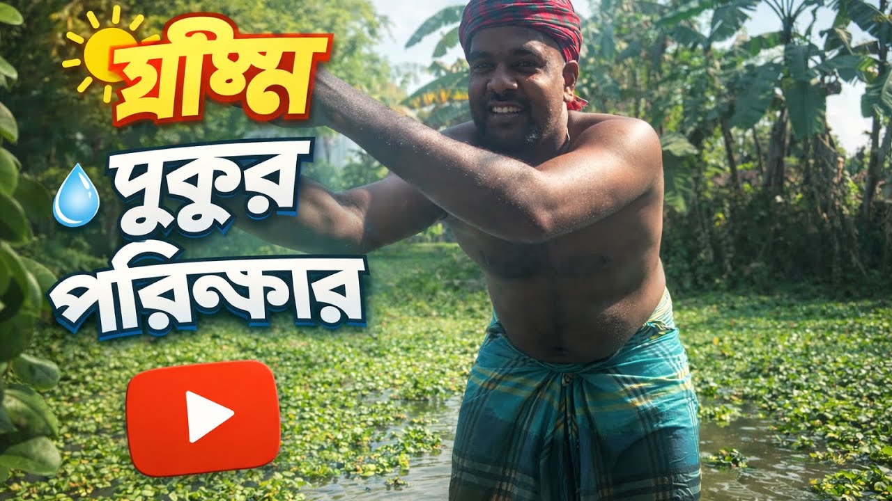 রিদয় মন্ডল পুকুর পরিষ্কার করতেছে আজ কে?